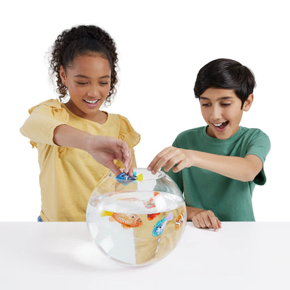 ROBO ALIVE Robo Fish Series 3 Robot Swimming Fish, 2 pack, pink and purple, swims in multiple directions, battery operated, toy fish, pool toy (2 pack, pink and purple)