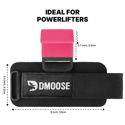 DMoose Fitness Straps for Men & Women (Pair) - Durable 8mm Thick Wrist Straps made of Nylon - Perfect for Powerlifting & Deadlifting Support - Grip Support for Strength Training