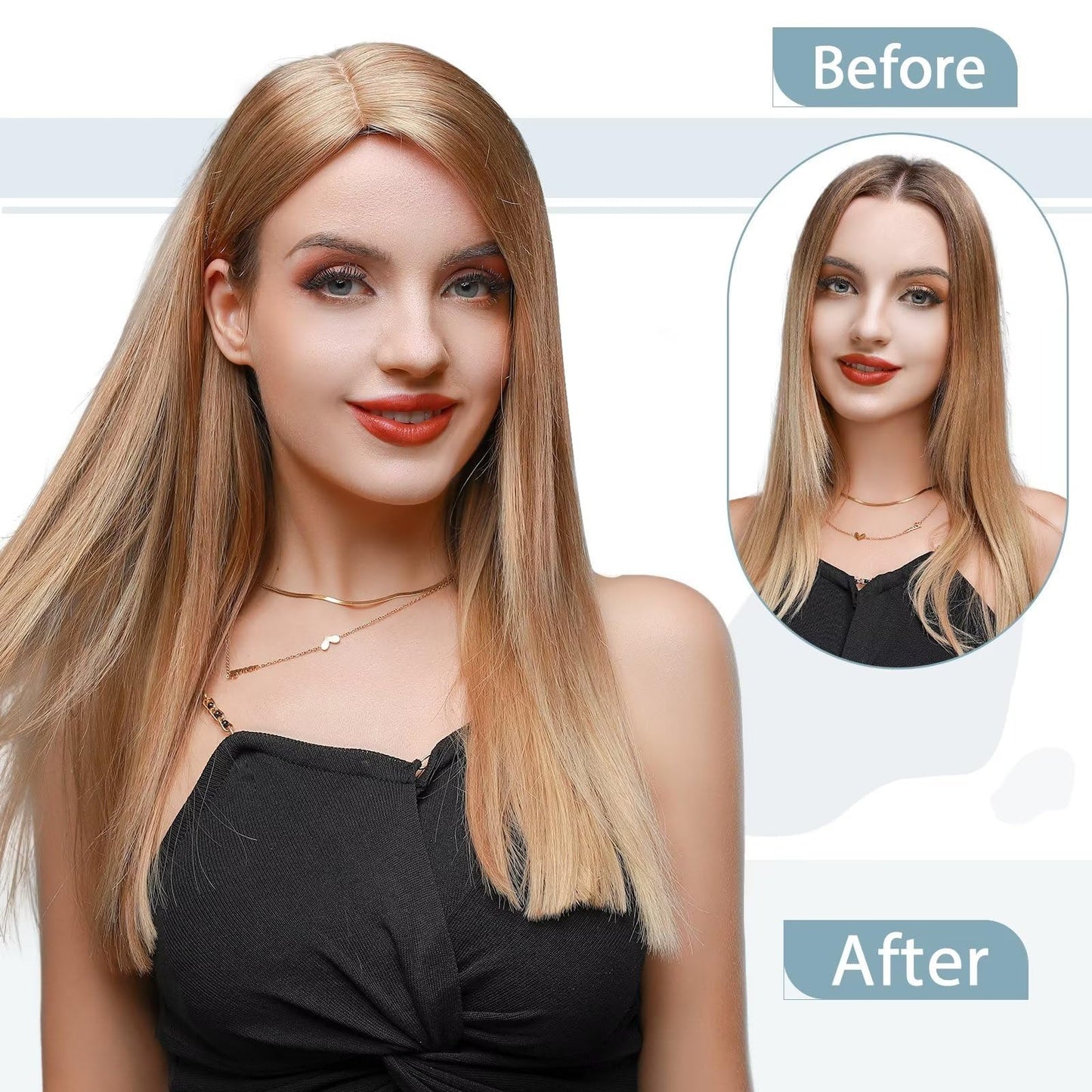 TESS Hair Topper real hair black, 10x12cm base wig women #1 black hair topper real hair 40g 30 cm hair topper clip in hairpiece extensions