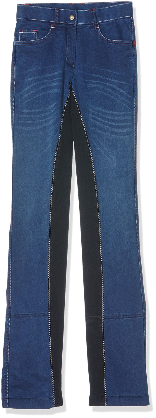 HKM 3087 Breeches Summer Denim, girls women, Alos full seat, 128-46 72-84