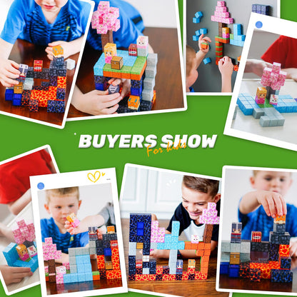 Magnetic building blocks - Build My Magnetic World Magic Portal Set, Magnetic Tiles Toddler Toys Outdoor Toys for Boys and Girls ages 3+, Creative Kids Games Children's Toys