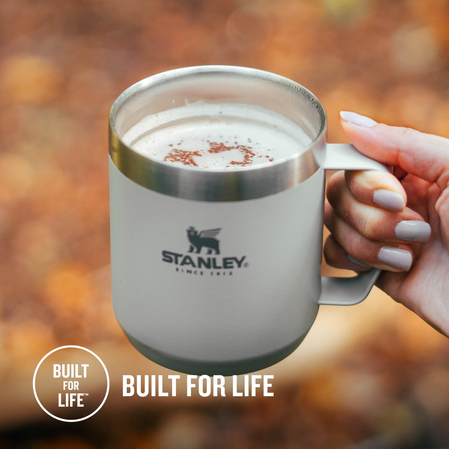 Stanley Classic Legendary Camp Mug Thermos 12 oz - Keeps hot for 1.5 hours - Cold for 3 hours - BPA free - Dishwasher safe - Stainless steel travel coffee mug - Ash
