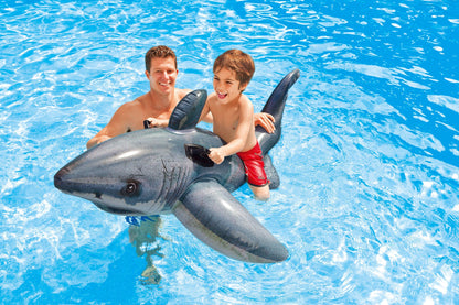 Intex 57520NP - Wave Rider Ride-On, 117 x 77 cm & Great White Shark - Inflatable Ride-On, 173 x 107 cm