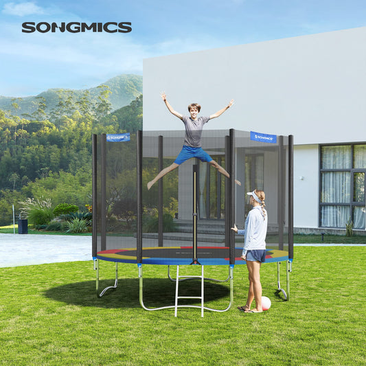 SONGMICS Trampoline Padding, Spring Cover in standard size for 305 cm trampolines, Ø 305 cm, 30 cm wide, UV-resistant, tear-resistant trampoline accessory, edge protection, Multicolor STP10RY