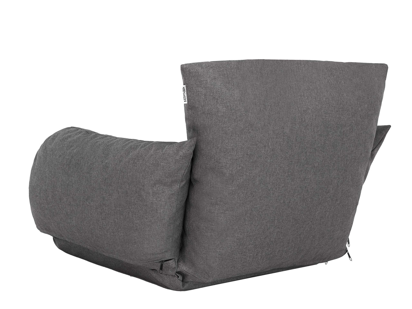 PillowPrim pillow for hanging chair outdoor - pallet cushion - for lounge fans & terrace lovers - comfort while swinging - washable, graphite, rattan-compatible
