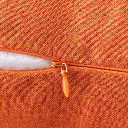 MIULEE 2-pack Waterproof Pillow Cover Outdoor Throw Pillow Modern Decorative Cushion Covers Decorative Pillow Case Decor for Garden Sofa Living Room Bed 45x45 cm Orange