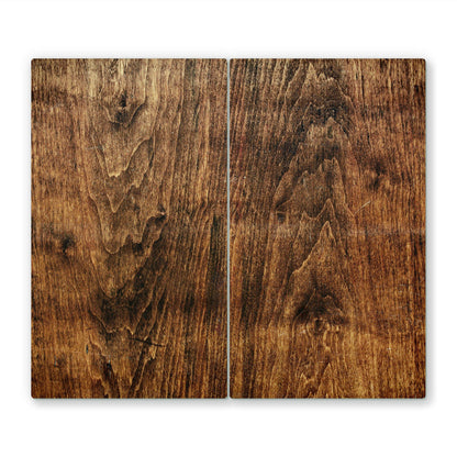 2x30x52cm - Stove cover, stove cover for glass ceramic cooktops, tempered glass, 60x52cm, multicolored, cutting board