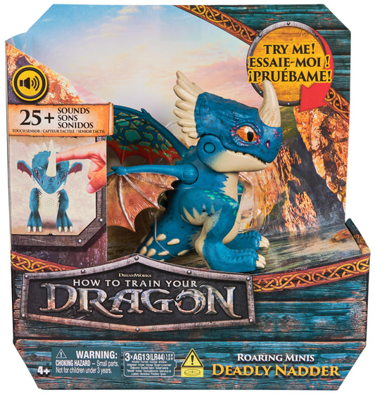 DreamWorks How to Train Your Dragon Interactive Mini-Dragon Stormfly, figure with sound effects, toy for kids ages 4 and up.
