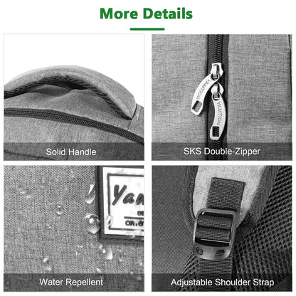 YAMTION backpack with laptop compartment, USB charging port for students and men. Ideal for school and work, 35L capacity.