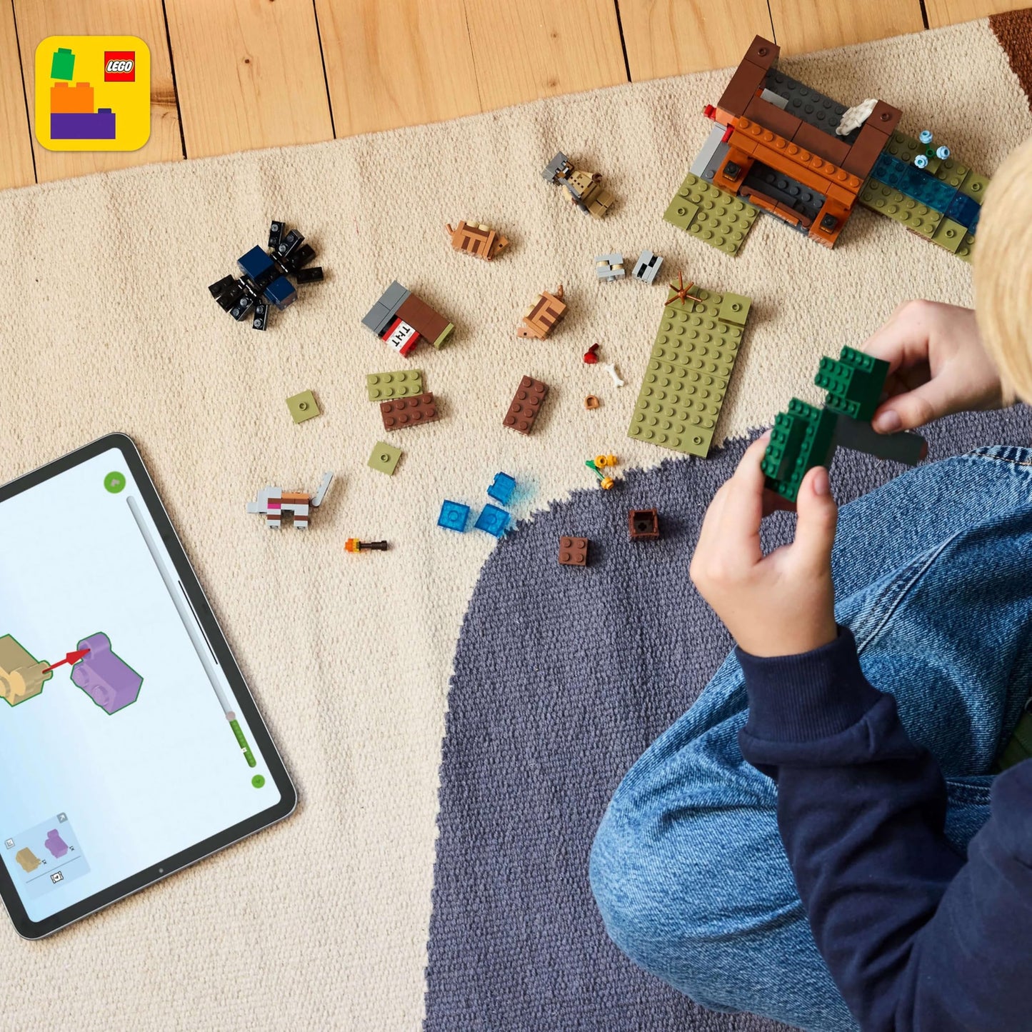 LEGO Minecraft The Armadillo Mine Expedition - Interactive gaming toy with cave spider and wolf figures - TNT function - Gaming gift for boys and girls ages 8 and up - 21269