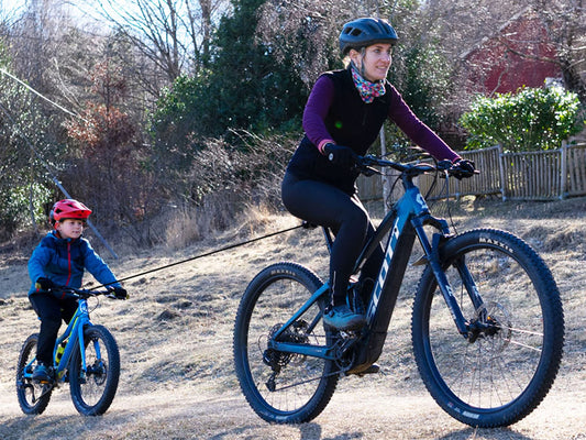 TRAX Pro towing system for bike/bike/E-bike.