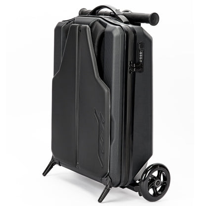 Flea - Transformable scooter adult + carry-on luggage case + backpack | Adult scooter + hard shell suitcase + messenger bag | Adult kick scooter | Foldable | Design made in Germany