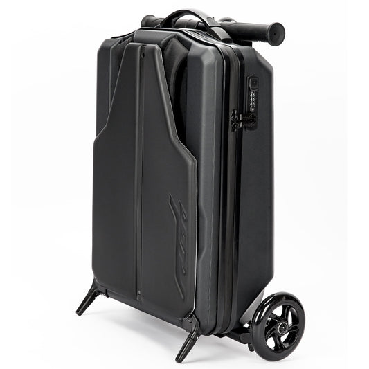 Flea - Transformable scooter adult + carry-on luggage case + backpack | Adult scooter + hard shell suitcase + messenger bag | Adult kick scooter | Foldable | Design made in Germany