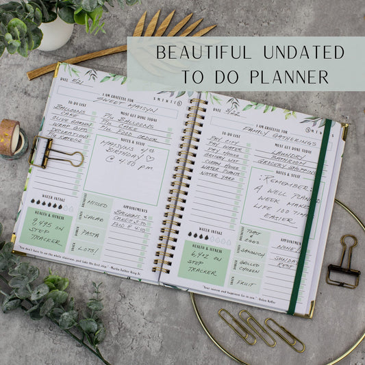 ZICOTO To-Do List Planner - Organize your daily tasks and increase productivity - the perfect checklist for office supplies for women - Size CA8742.