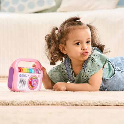 VTech Baby My First Music Player - With 40 songs, Bluetooth, and recording function - For children aged 2-5 years, Pink