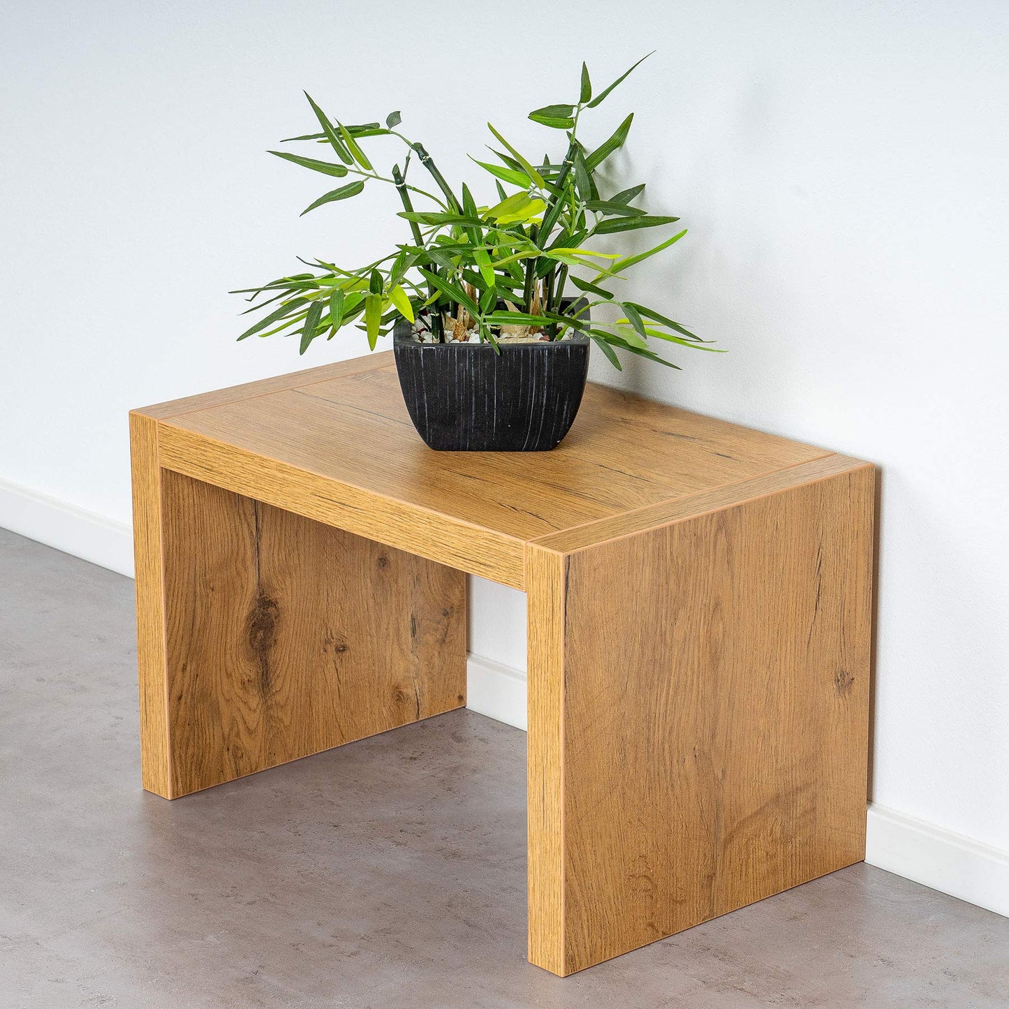 levandeo Coffee Table Coco Wood 32x32x50cm Wild Oak Oak Table Side Table Decoration Coffee Table Shelf No Assembly Required Solidly Glued