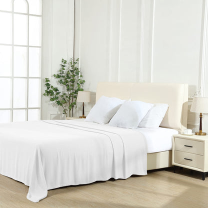 VHOME Summer Blanket - Bamboo Blanket for Adults Kids, Light Breathable Cooling Blankets can keep body cool for Bed Sofa and Everywhere White 240x220cm