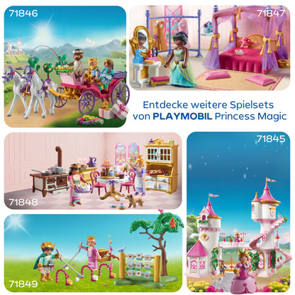 PLAYMOBIL | Princess Magic | Carriage Ride with Princess and Prince | Princess Toy | Fairy Tale Toy for Kids aged 4 and up | 71846