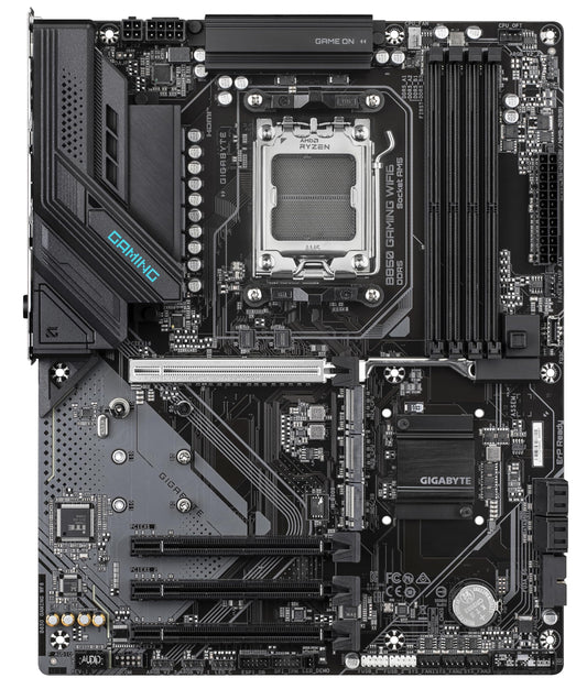 GIGABYTE B850 Gaming WIFI6 Motherboard - Supports AMD Ryzen 9000 Series CPUs, 6+2+2 digital VRM, up to 8200MHz DDR5 (OC), 1xPCIe 5.0 + 2xPCIe 4.0 M.2, GbE LAN, WiFi 6, USB 3.2 Gen 2.