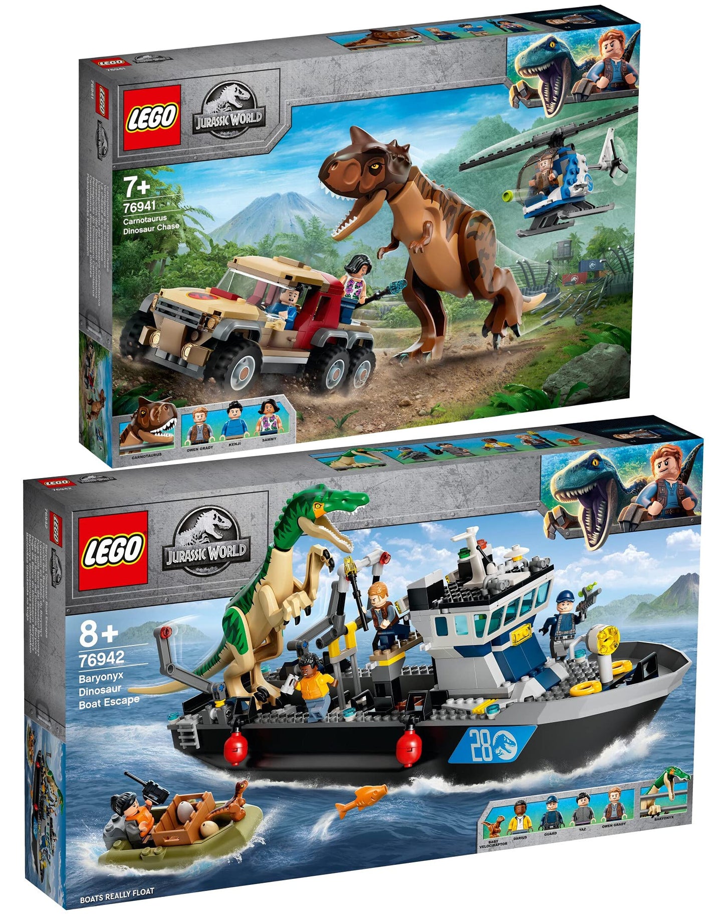 Lego 2 pack: 76941 Carnotaurus Chase & 76942 Baryonyx Escape