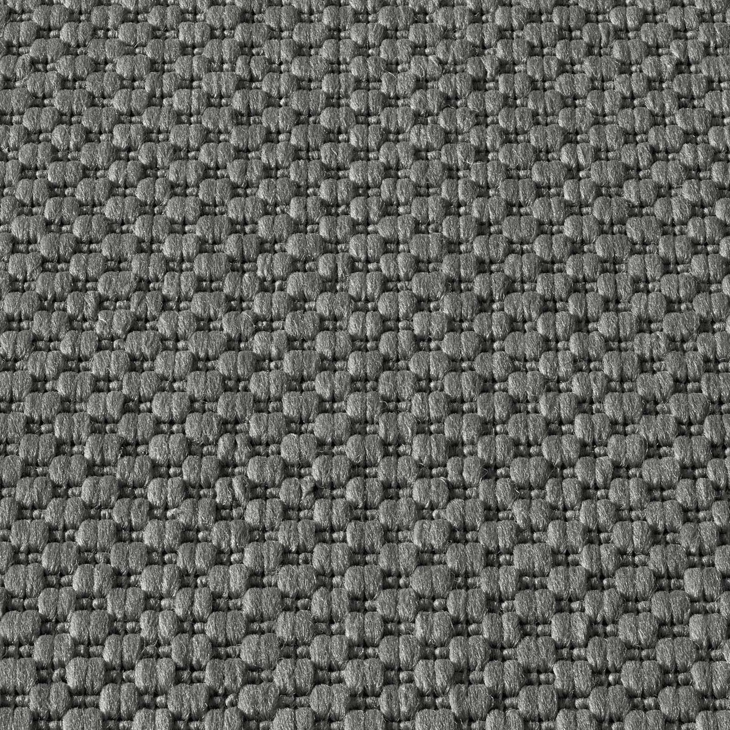 Taracarpet Indoor & Outdoor Rug Weatherproof Living Room Balcony Kitchen Rug Flatweave sisal look mottled Plain Uni anthracite dark gray 120x120 cm round