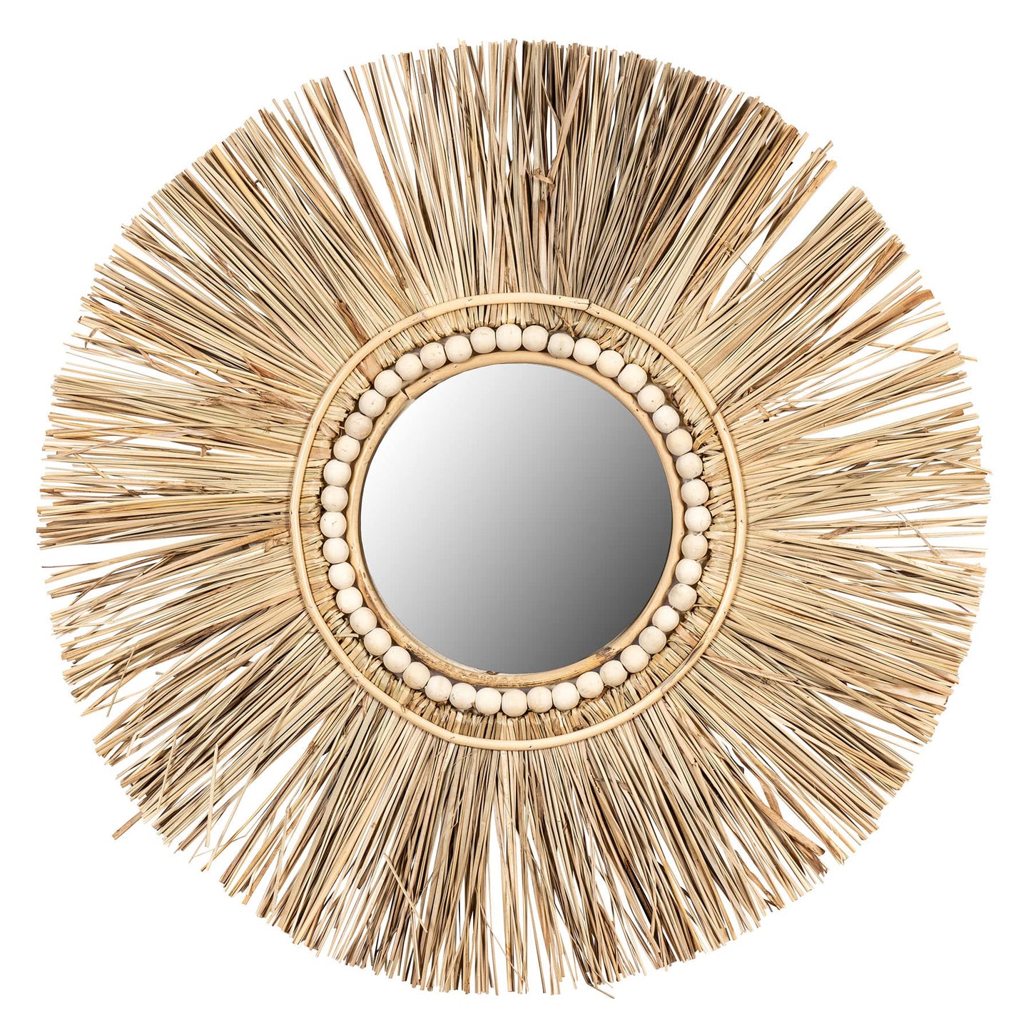 levandeo mirror seagrass Ø 55cm wall mirror round hallway mirror wall decor boho decor boho style boho chic natural