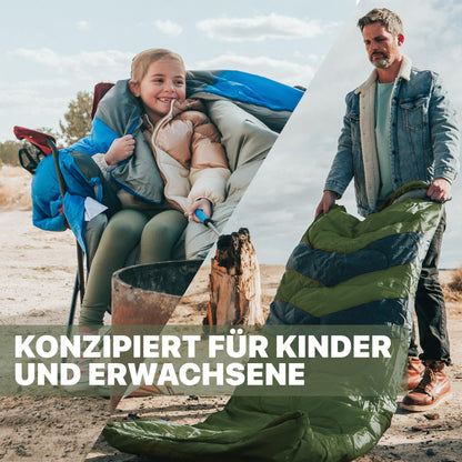 MalloMe Outdoor Sleeping Bag - Sleeping Bag for Adults and Children - Winter Sleeping Bag, Camping Sleeping Bag, Quilt Sleeping Bag - Lightweight, Portable, Warm, Quilted Sleeping Bags