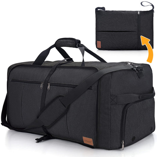 Urtala Foldable Travel Bag for Men & Women, 100L Large Weekender Overnight Bag with Shoe Compartment, Waterproof Carry-on Bag/Sports Bag