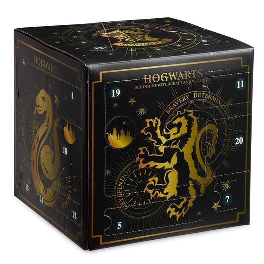 Harry Potter Advent Calendar 2025 Children, countdown calendar with 24 surprises, jewelry, hair accessories for girls, stationery set, gift idea (Black cube)