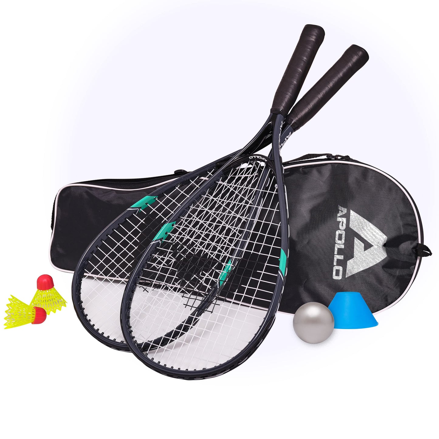 Apollo Speed Badminton Set | Rackets in Various Colors | Shuttlecock | Squash | Bag and Badminton Rackets | Shuttlecock Set for Kids