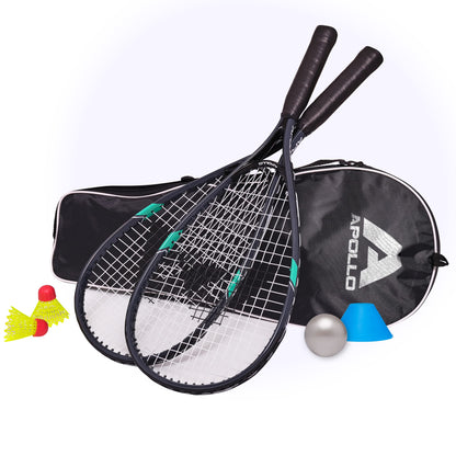 Apollo Speed Badminton Set | Rackets in Various Colors | Shuttlecock | Squash | Bag and Badminton Rackets | Shuttlecock Set for Kids