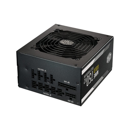Cooler Master MWE 750 Gold V2, Modular PC Power Supply (EU Plug), 80 Plus Gold, 750 Watt PSU with Flat Cables, 120mm HDB Fan, Temperature Threshold 50°C