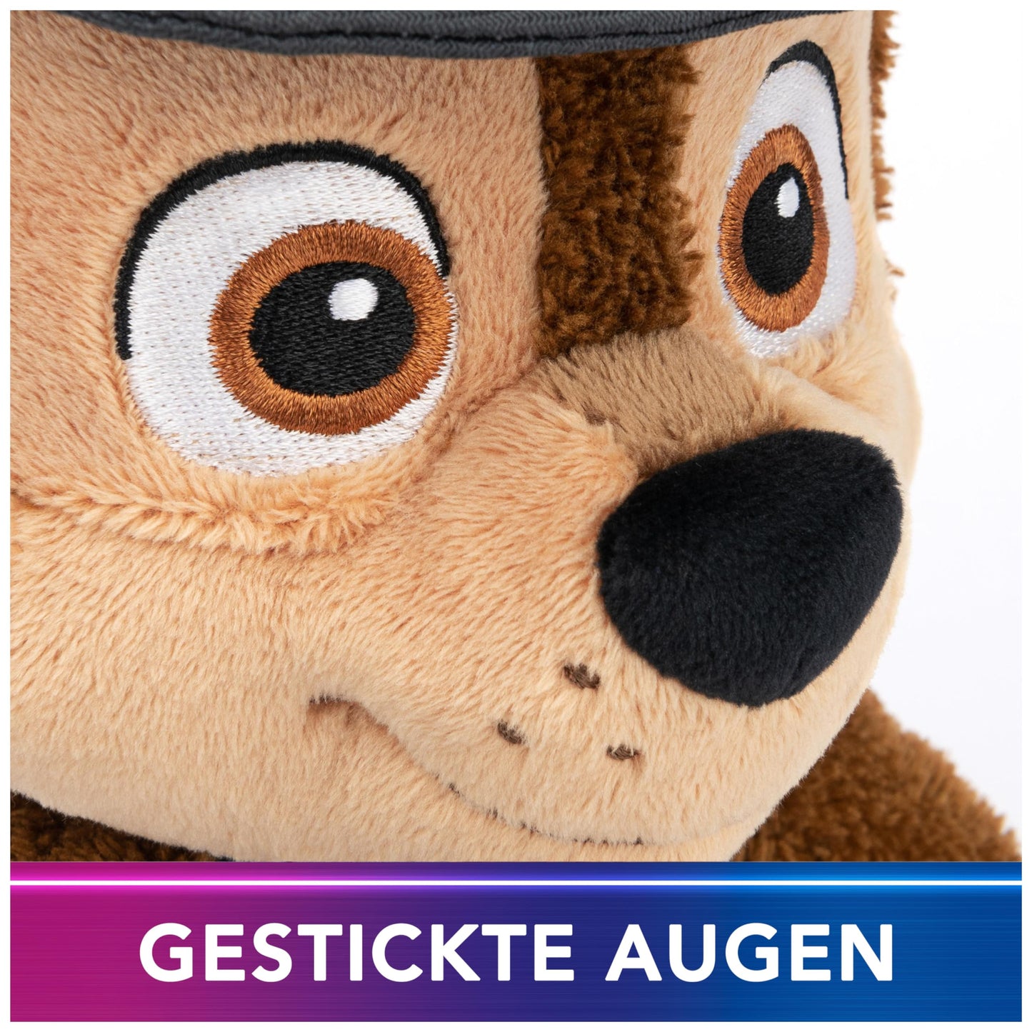 GUND PAW Patrol Stuffed Plush Chase, 30 cm - high-quality plush toy made of soft velour terry with embroidered eyes, true to the original TV series look, suitable for kids aged 1 year and up.