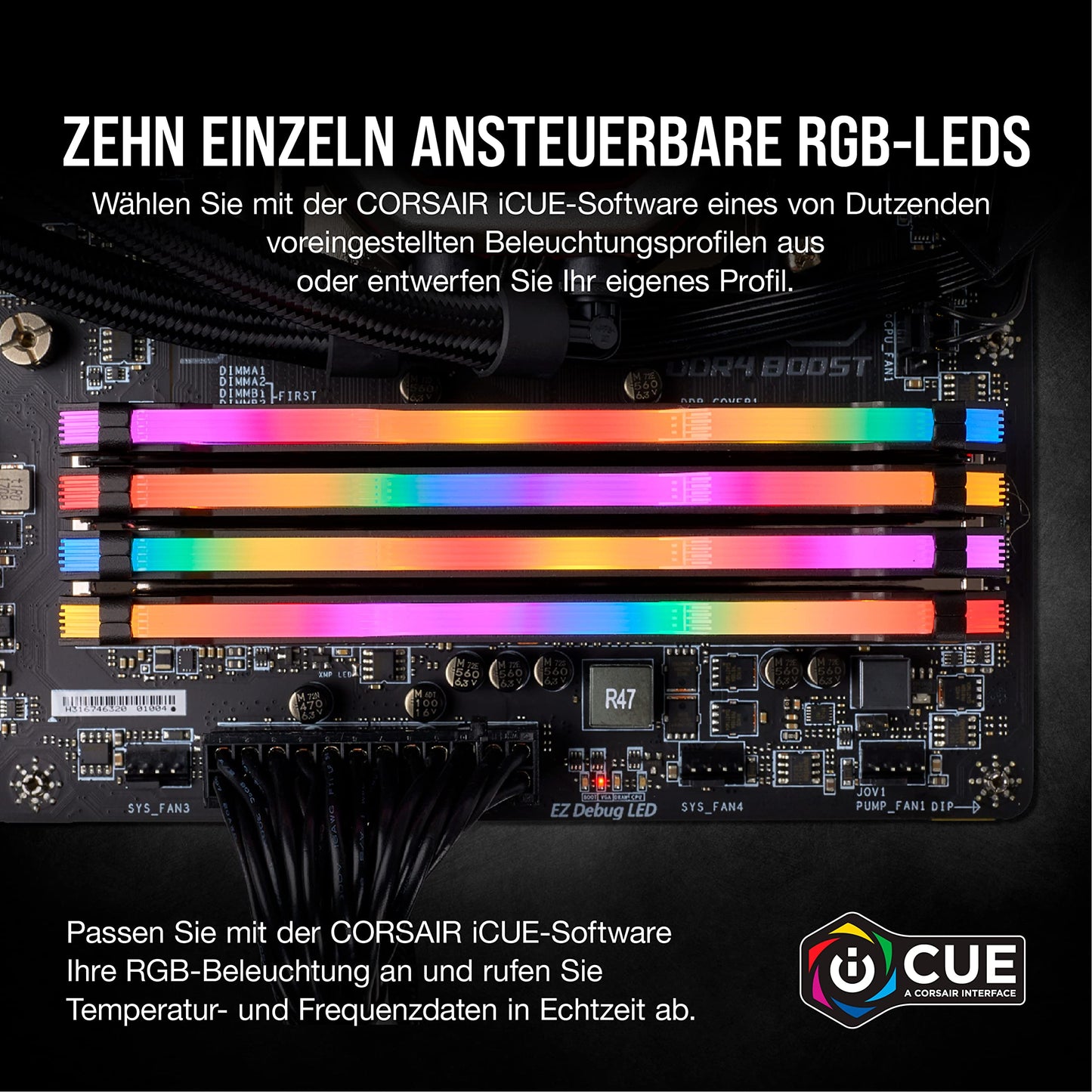 Corsair Vengeance RGB PRO 32GB (2 x 16 GB) DDR4 3600MHz C18, High Performance Desktop Memory Kit (AMD Optimised) - Black