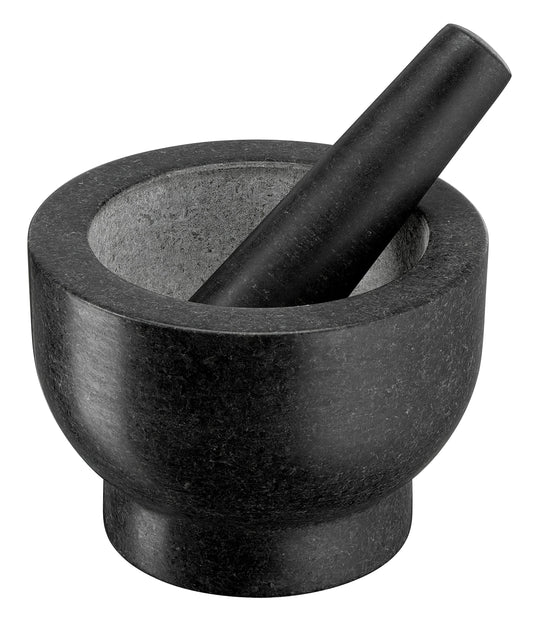 Jamie Oliver by Tefal Granite Pestle and Mortar, 14.5 cm diameter, perfect for crushing herbs and spices, easy to clean, K1823155.
