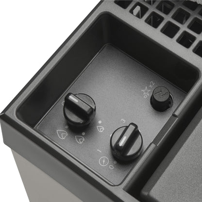 DOMETIC ACX3 40 G electric absorption cooler with 12/230 V and gas connection, operates with gas cartridge, silent mini fridge.