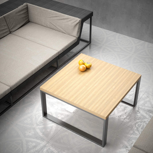 sossai® Coffee Table Legs made of steel (powder-coated) | CKK1 | Color: Anthracite | Width 80 cm x Height 40 cm | 2 pieces (Pair) | Design Table Legs