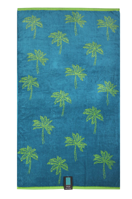 Jilda-tex beach towel 90x180 cm bath towel beach towel hand towel 100% cotton velour terry easy-care (Palm Springs)