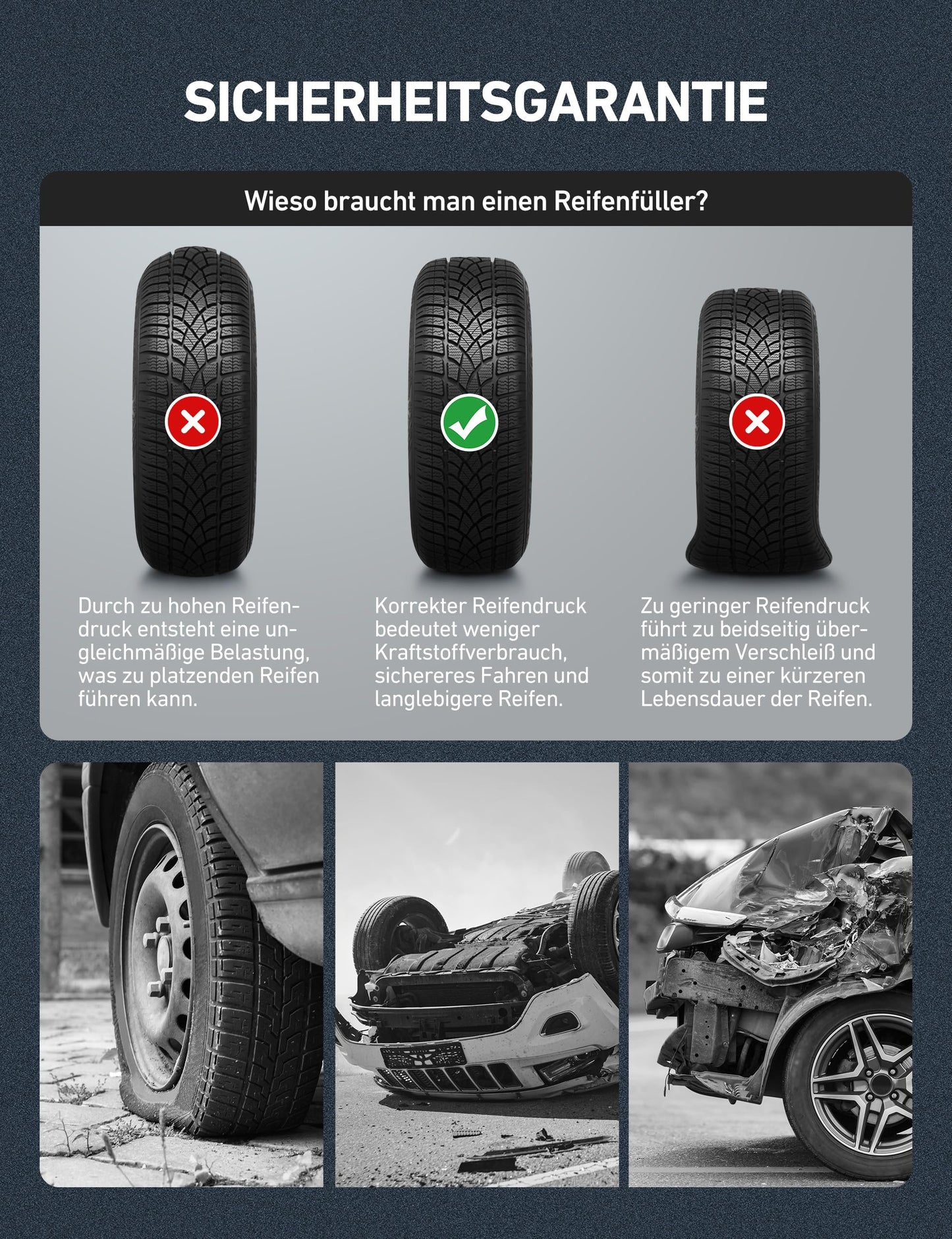 AstroAI Digital Tire Inflator with Gauge, 250 PSI, Air Chuck and Compressor Accessories, Durable, with Rubber Hose and Quick Connect Coupler for 0.1 Screen Resolution