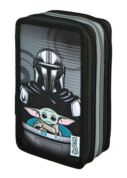 Scooli - Tripledecker Star Wars - Filled student case with high-quality pens & accessories - Ideal for school, leisure, and on the go - from 6 years