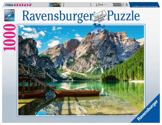 Ravensburger Puzzle 1000 Pieces - Pragser Wildsee, Dolomites, South Tyrol - Puzzle for adults and children 14 years and older, landscape motif puzzle, [Exclusive at Amazon]
