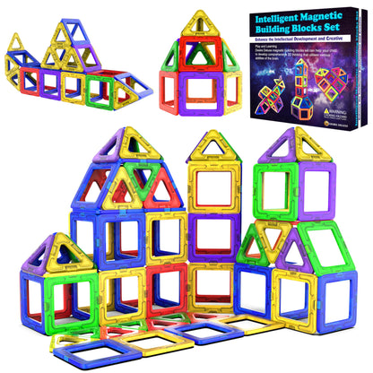 Magnetic building blocks Magnet Montessori toy for kids 40pc set Suitable for ages 3-8, ideal educational toy for boys girls gift