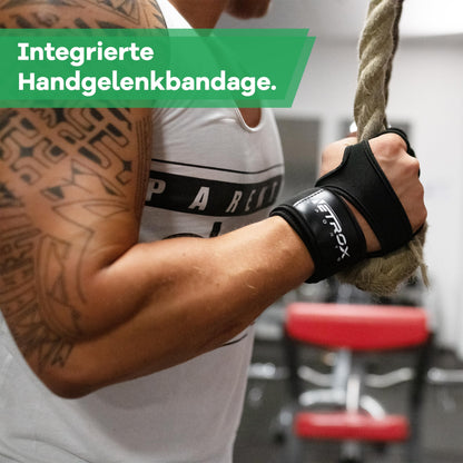 NetroxSports - Training gloves with wrist support for strength training - Fitness gloves for gym with wrist protection for men & women - Sports gloves for fitness training.