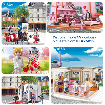 PLAYMOBIL | Miraculous | Roller Ride through Paris | Toy for kids aged 4 and up | Promotes creativity & role play | Includes figure with accessories & detailed set | 71864