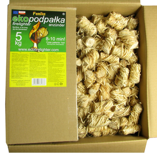 Phoenix Firelighter 5kg (approx. 450-500 pcs.) Kindling for fireplace, grill, and campfire.