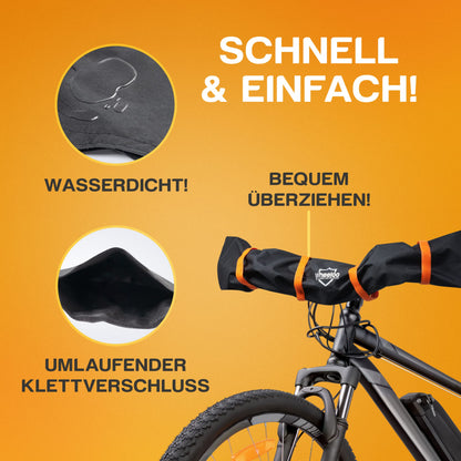 WHEELOO handlebar cover Ebike transport protection I water-repellent & durable I bike cover for rear rack I rain protection cover for bike carrier I handlebar protection cover
