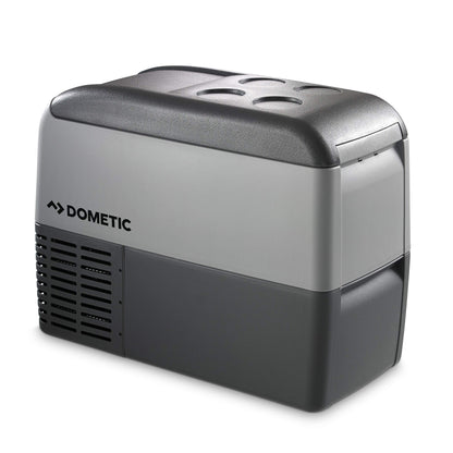 DOMETIC CDF 26 compressor cooler/freezer, 21 liters, 12/24 V for car, truck, or boat with battery monitor, Grey