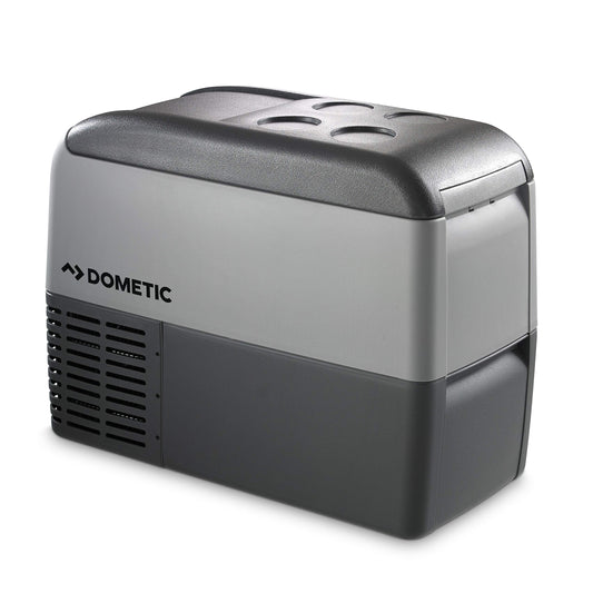 DOMETIC CDF 26 compressor cooler/freezer, 21 liters, 12/24 V for car, truck, or boat with battery monitor, Grey