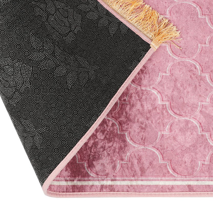 YJZQ Muslim Prayer Rug Islamic Turkish Prayer Mat Portable Foldable Prayer Rug Soft Prayer Mat for Muslim Prayers (110cm*60cm) Islamic Gift for Women Children