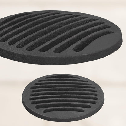 KOTARBAU Fireplace Grate Ø 19 cm Round Grate Ash Grate Stove Fire Grate Grill Grate Replacement Parts Accessories Cast Iron Grate Oven Grate Grill Fireplace Round